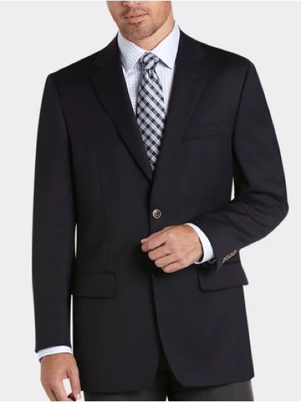 Joseph  Feiss Gold Classic Fit Navy Blazer